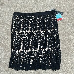 Beautiful champagne and black skirt